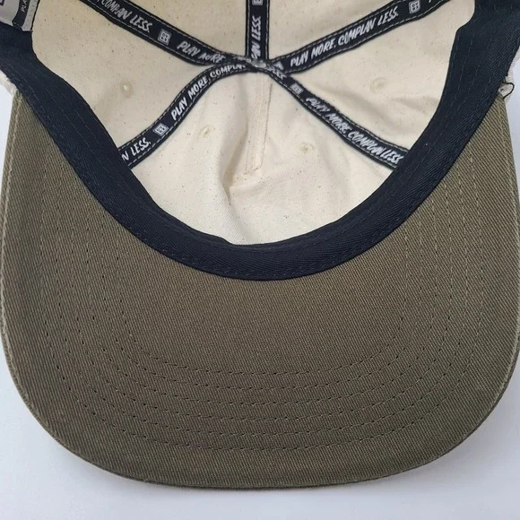 Devereux Golf Hat Snapback Beige Green Augusta Arborist Golf Society Logo Men - Picture 12 of 14